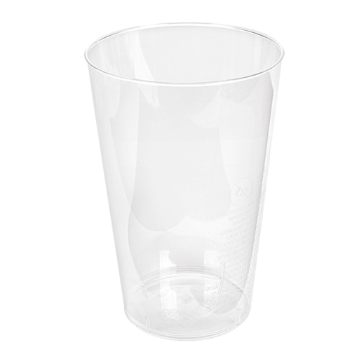 [103.66] Vasos Inyectados 300 Ml Ø 7,8/5,6X11,8 Cm Transparente Ps (500 Unid.)