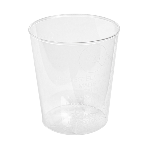 [109.27] VASOS INYECTADOS CHUPITO 20 ML Ø 3,7/2,8x4,2 CM TRANSPARENTE PS (2700 UNID.)