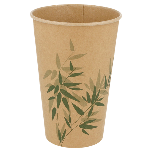 [099.87] VASOS 'FEEL GREEN' 550 ML 280 + 18 PE G/M2 Ø9x15,2 CM MARRÓN CARTONCILLO (900 UNID.)