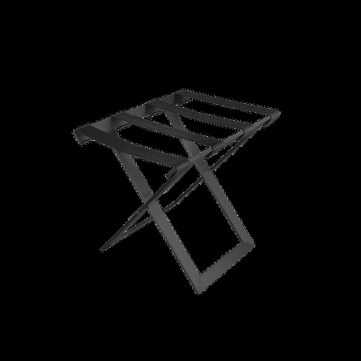 [8661530] Soporte De Maletas Rack Metal Diseño Negro