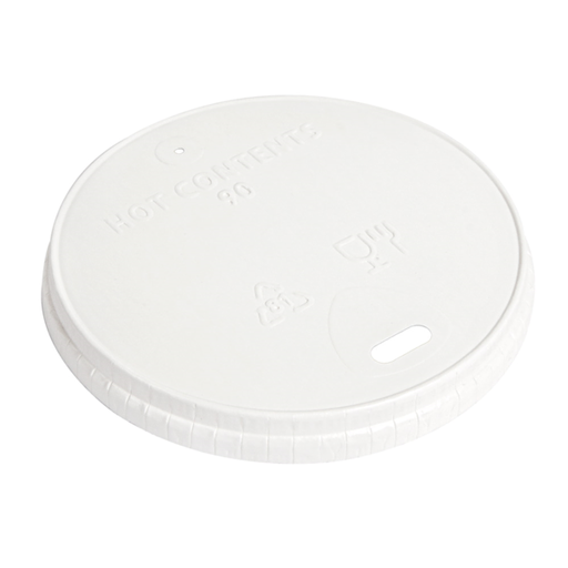 [257.96] TAPAS PARA VASOS 310 G/M2 Ø 9 CM BLANCO CARTONCILLO (1000 UNID.)