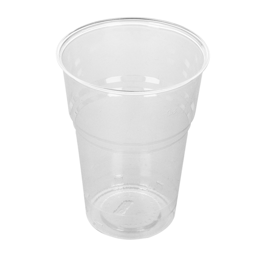 [224.01] VASOS COMPOSTABLES 400 ML Ø 8,5x11,2 CM TRANSPARENTE PLA (1000 UNID.)