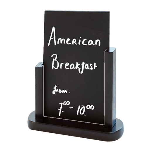 [162.64] Pizarra / Cartel Sobremesa 15,2X22,9 Cm Negro Madera (1 Unid.)
