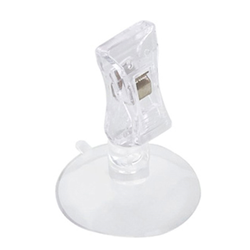 [198.45] PINZAS CON VENTOSA Ø 4,7x6 CM TRANSPARENTE PS (10 UNID.)