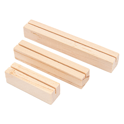 [211.54] 3 U. Bases Para Pizarra Natural Madera (10 Unid.)