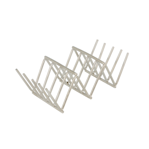 [216.08] RACK MINI TACOS 'ARTINOX' 11,8x5,1x3,7 CM PLATEADO INOX (1 UNID.)