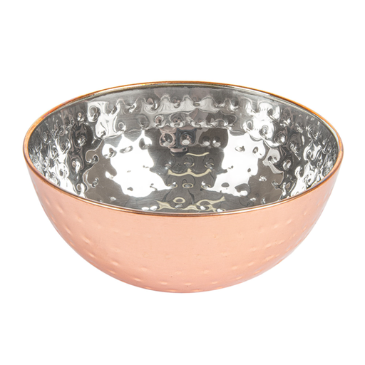 [258.72] BOL MARTILLEADO 'ARTINOX' 500 ML Ø 13x6 CM COBRE INOX (1 UNID.)