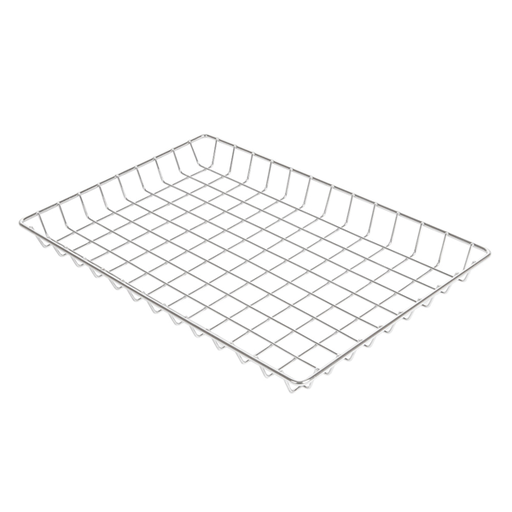 [257.94] CESTAS RECTANGULARES 'ARTINOX' 30,5x20x2,5 CM PLATEADO INOX (1 UNID.)