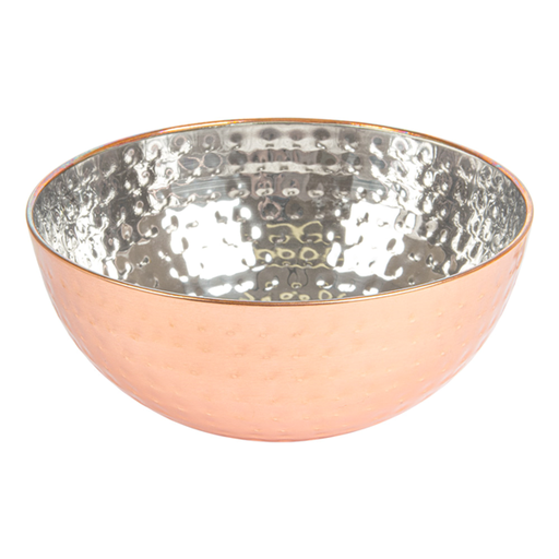 [258.73] BOL MARTILLEADO 'ARTINOX' 1700 ML Ø 19,5x9 CM COBRE INOX (1 UNID.)