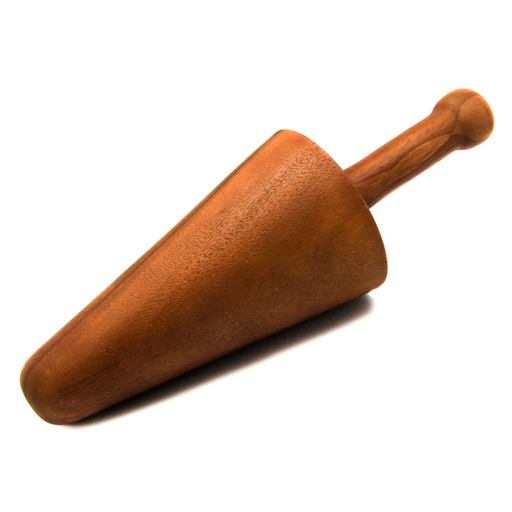 [169.13] Cono Para Enrollar Papel Natural Madera (1 Unid.)