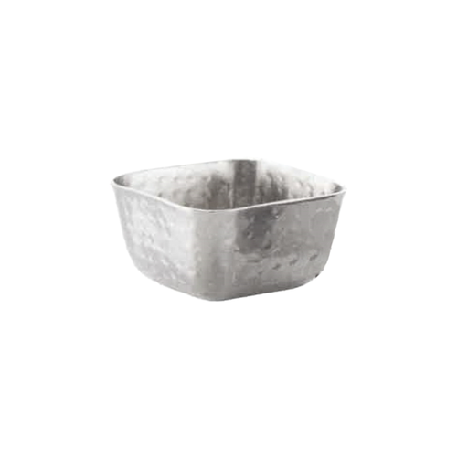 [261.56] RAMEQUINES CUADRADOS 'ARTINOX' 75 ML 5x5x3,2 CM PLATEADO INOX (12 UNID.)