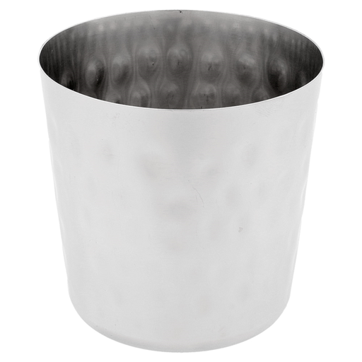 [191.64] Tarrinas Fritas Clásicos, Martilleados 'Artinox' Ø 8,5X8,5 Cm Plateado Inox (12 Unid.)