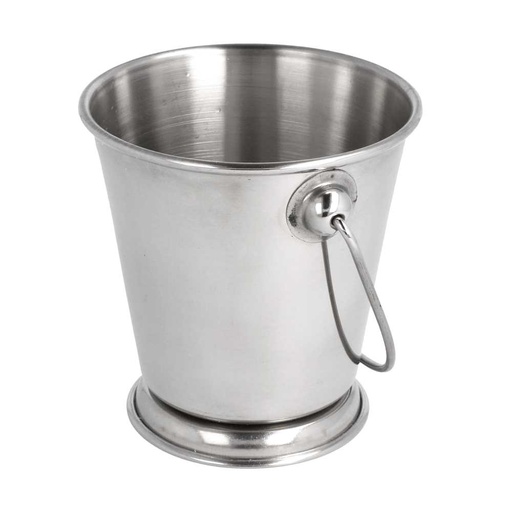 [186.55] MINI CUBITERAS 'ARTINOX' Ø 7x7 CM PLATEADO INOX (12 UNID.)