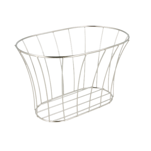 [216.26] BASKET ESTILO TOSCANO 'ARTINOX' 21x12,7x12,7 CM PLATEADO INOX (12 UNID.)