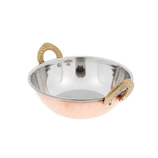 [199.01] Mini Cuencos Con Asas 'Artinox' 510 Ml Ø 15X5,5 Cm Cobre Inox (6 Unid.)