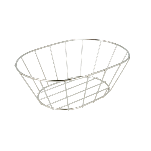 [216.29] BASKET ESTILO TOSCANO 'ARTINOX' 21,6x14x7,6 CM PLATEADO INOX (24 UNID.)
