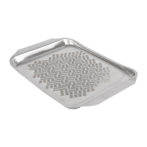 [250.28] BANDEJA PARA SERVICIO L 'ARTINOX' 35,6x24,4x2,4 CM PLATEADO INOX (12 UNID.)