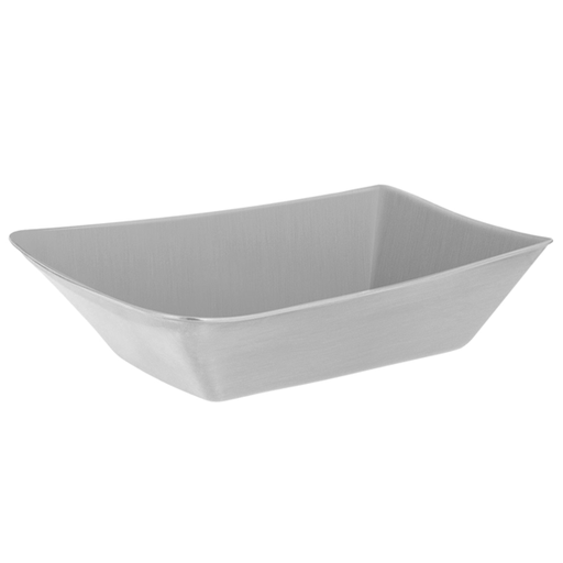 [250.26] BARQUILLA PARA FRITOS L 'ARTINOX' 19x12,6x3,9 CM PLATEADO INOX (12 UNID.)