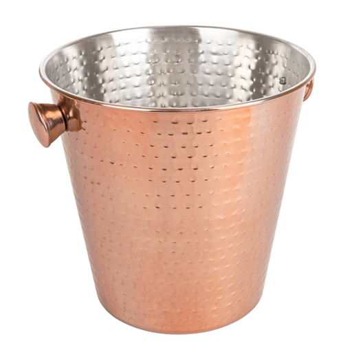 [258.68] CHAMPAÑERA MARTILLEADA 'ARTINOX' Ø 22,2x20 CM COBRE INOX (1 UNID.)