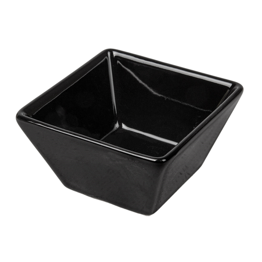 [264.62] Ramequines 'Waki Glass' 60 Ml 6,4X6,4X3,5 Cm Negro Porcelana (12 Unid.)