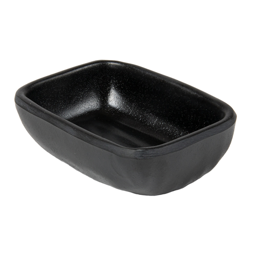 [262.24] Boles Para Salsas 'Asami Ware' 90 Ml 9,9X6,9X3,2 Cm Negro Melamina (6 Unid.)