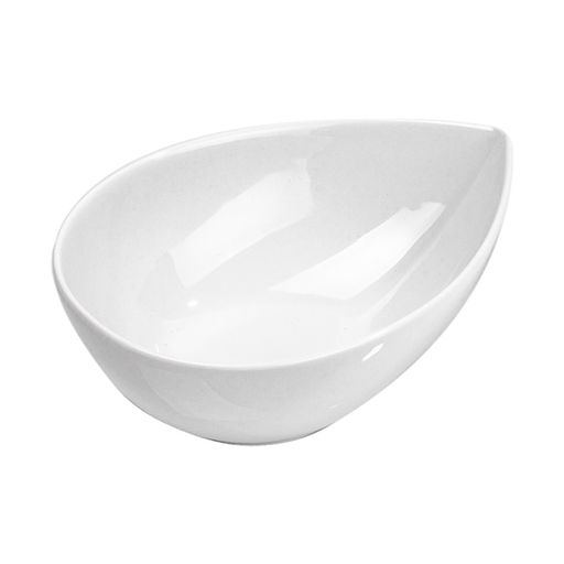 [210.14] MINI RECIPIENTES "LÁGRIMA" Ø 10x7,2x4,1 CM BLANCO PORCELANA (12 UNID.)
