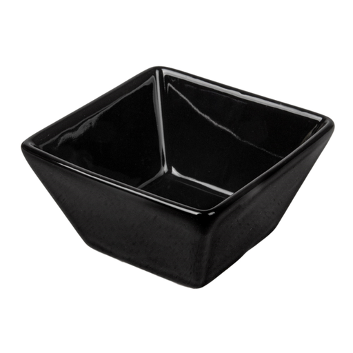 [264.63] RAMEQUINES 'WAKI GLASS' 90 ML 7,3x7,3x4,1 CM NEGRO PORCELANA (12 UNID.)