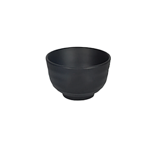 [262.12] BOLES 'ASAMI WARE' 450 ML Ø 14x7 CM NEGRO MELAMINA (6 UNID.)