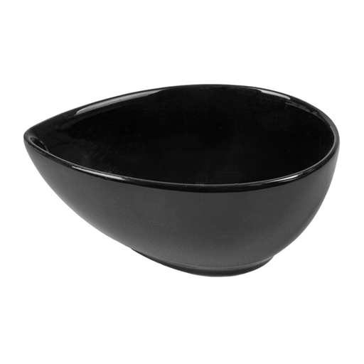 [264.61] MINI RECIPIENTES "LÁGRIMA" Ø 10x7,2x4,1 CM NEGRO PORCELANA (12 UNID.)
