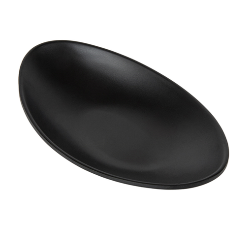 [262.25] Boles Ovales 'Asami Ware' 18,2X10,1X3 Cm Negro Melamina (6 Unid.)