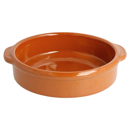 [164.59] Cazuelas De Loza Con Asas 450 Ml Ø 15X4,5 Cm Marrón Rojizo Cerámica (20 Unid.)