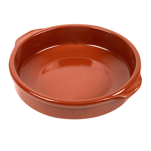[233.79] Cazuela Con Asas 850 Ml Ø20X5 Cm Marrón Cerámica (8 Unid.)