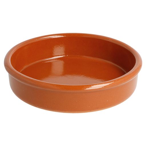 [133.03] RECIPIENTES DE LOZA PARA CREMA CATALANA 220 ML Ø 12x2,6 CM MARRÓN ROJIZO CERÁMICA (44 UNID.)
