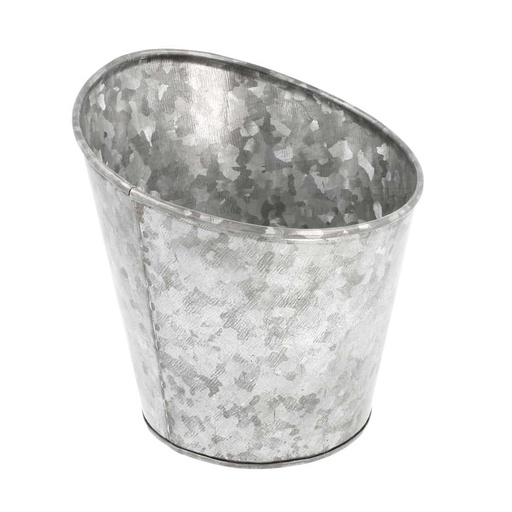 [225.76] VASITO TRUNCADO PARA FRITAS Ø 12,7x13,5 CM GALVANIZADO ACERO (12 UNID.)