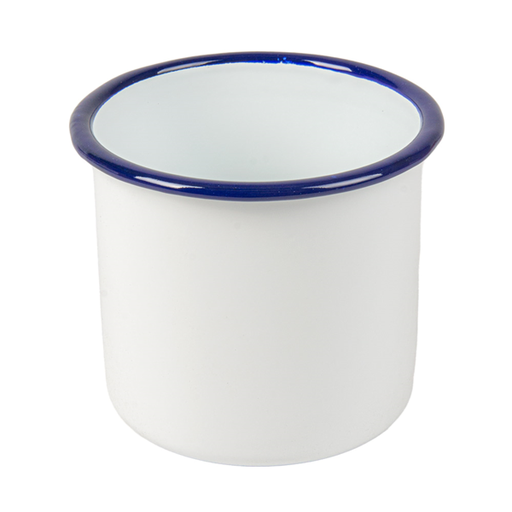 [264.86] BOLES 'ENAMELWARE' 700 ML Ø 10x10 CM BLANCO HIERRO ESMALTADO (6 UNID.)