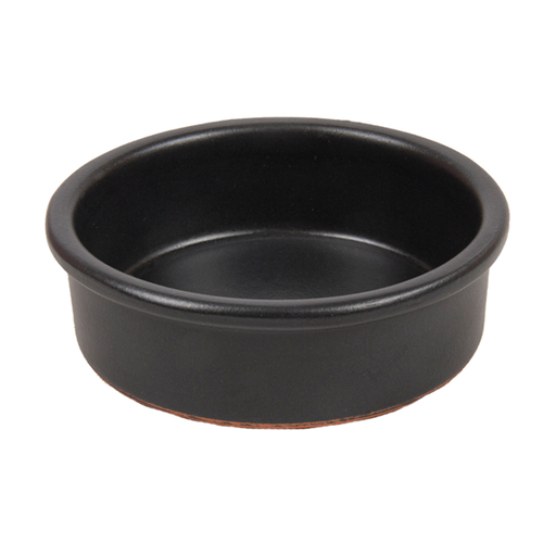 [233.81] RECIPIENTES DE LOZA PARA TAPAS 100 ML Ø8,95x2,9 CM NEGRO CERÁMICA (42 UNID.)