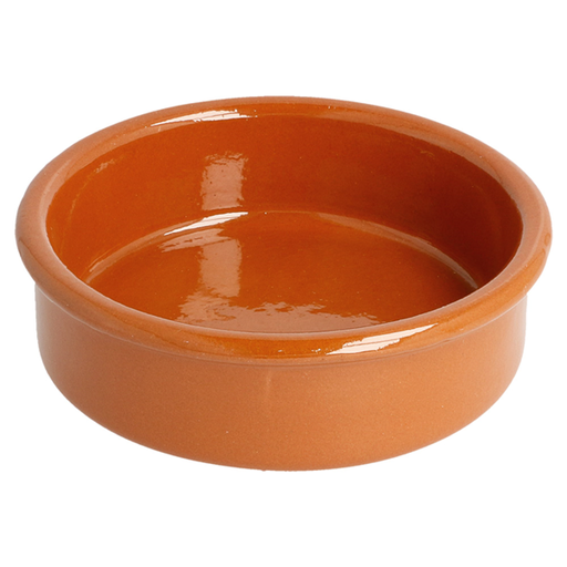 [133.02] RECIPIENTES DE LOZA PARA TAPAS 150 ML Ø 10,5x2,5 CM MARRÓN ROJIZO CERÁMICA (50 UNID.)