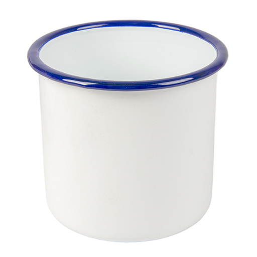 [264.87] BOLES 'ENAMELWARE' 1200 ML Ø 12x12 CM BLANCO HIERRO ESMALTADO (6 UNID.)