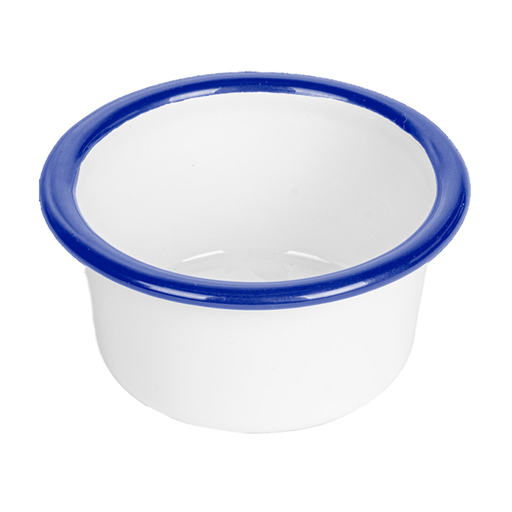 [261.33] Ramequines 'Enamelware' 60 Ml Ø 7X3,5 Cm Blanco Hierro Esmaltado (12 Unid.)