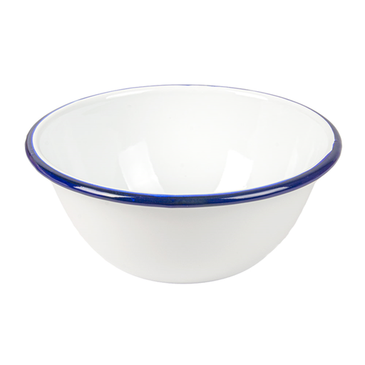 [264.83] BOLES 'ENAMELWARE' 1500 ML Ø 20,5x8,5 CM BLANCO HIERRO ESMALTADO (6 UNID.)