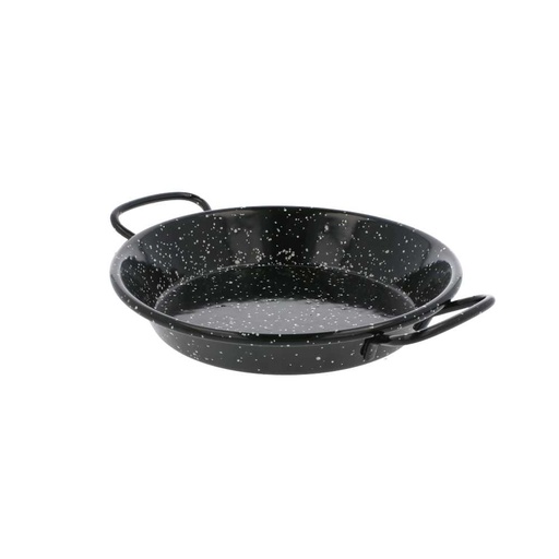 [232.55] Mini Paella Valenciana Esmaltada 'Artinox' Ø15X2 Cm Negro Acero (10 Unid.)