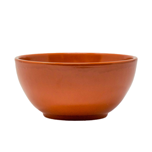 [261.59] BOLES DE LOZA 600 ML Ø 15x7,3 CM MARRÓN ROJIZO CERÁMICA (20 UNID.)