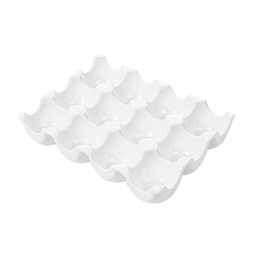 [193.53] Bandejas "12 Huevos" 19,1X14X3,5 Cm Blanco Porcelana (6 Unid.)