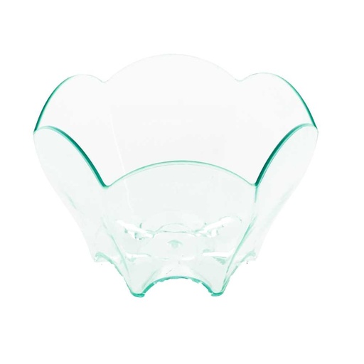 [130.04] BOLES REUTILIZABLES TULIPA PARA APERITIVOS Ø 6,3x4,4 CM VERDE AGUA PS (600 UNID.)