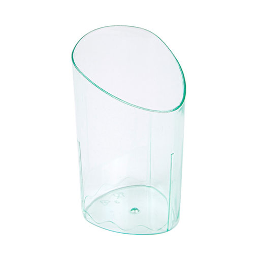 [158.63] RECIPIENTES APERITIVOS REUTILIZABLES "CILINDRO" 4,7x4,7x8,1 CM VERDE AGUA PS (600 UNID.)