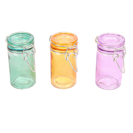 [207.68] CANISTER PARA APERITIVOS 70 ML Ø 4,5x8,6 CM SURTIDO CRISTAL (96 UNID.)