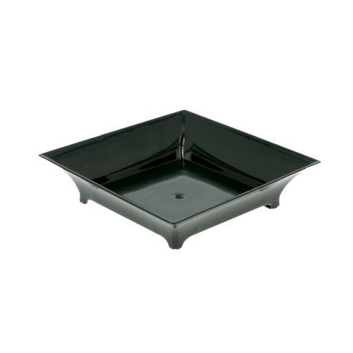 [129.82] RECIPIENTES REUTILIZABLES APERITIVOS "CUADRADOS" 36 ML 6,3x6,3x1,5 CM NEGRO PS (720 UNID.)