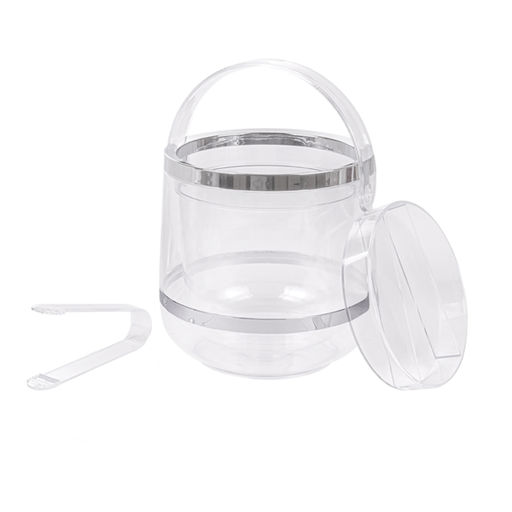 [188.02] Cubitera Ø 19X19 Cm Transparente Acrílico (1 Unid.)