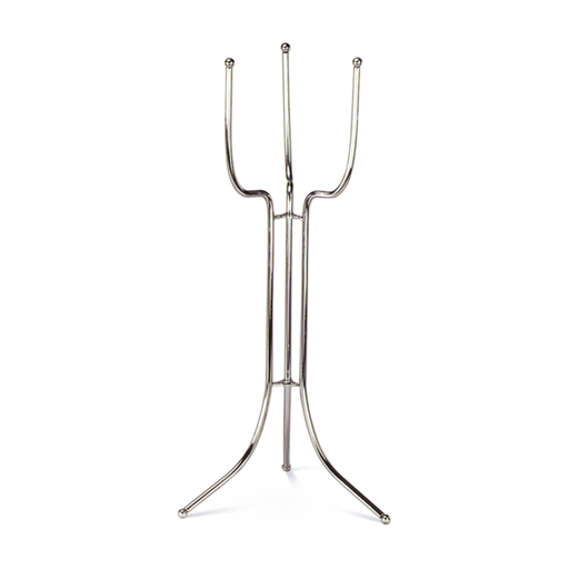 [182.61] Pie Cubitera Americano 33X27X76 Cm Plateado Acero (1 Unid.)