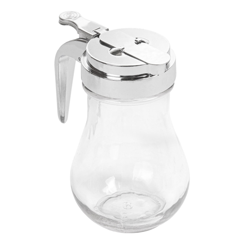 [117.31] DISPENSADOR JARABES 220 ML 7x7x9,3 CM TRANSPARENTE CRISTAL (1 UNID.)